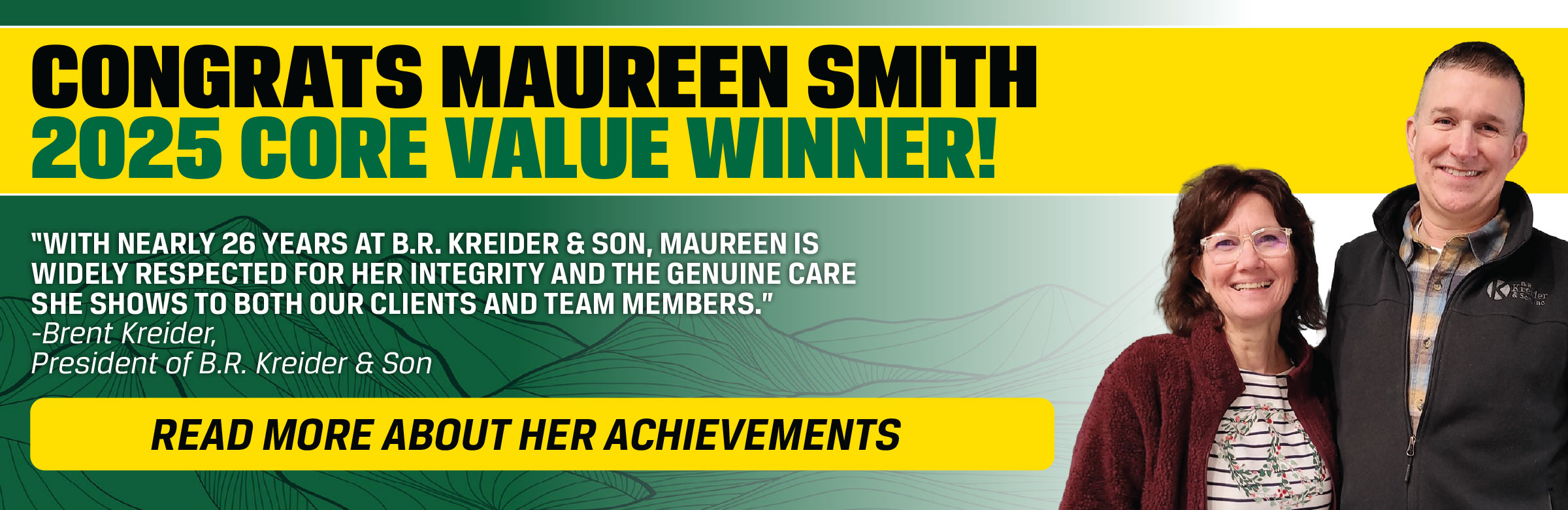 Maureen Smith Named B.R. Kreider Core Value Award Recipient